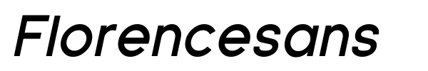 Florencesans font preview