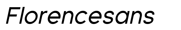 Florencesans font preview