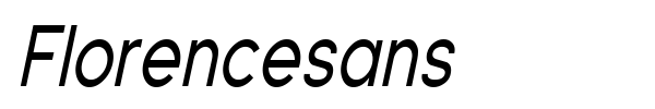Florencesans font preview