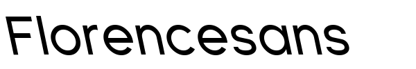 Florencesans font preview