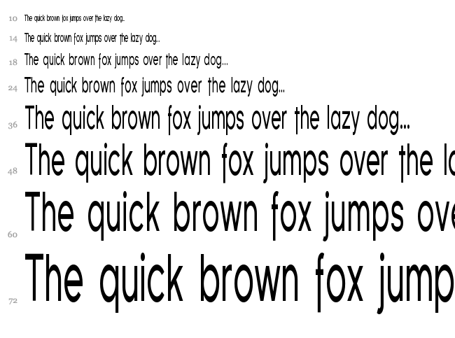 Florencesans font waterfall