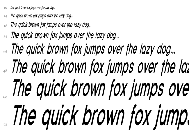 Florencesans font waterfall