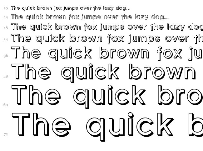 Florencesans font waterfall