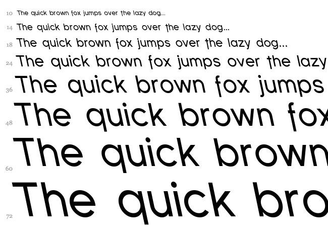Florencesans font waterfall