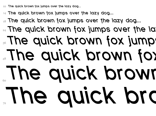 Florencesans font waterfall