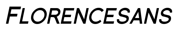 Florencesans SC font preview