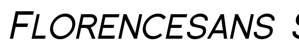 Florencesans SC font preview