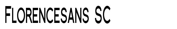 Florencesans SC font preview