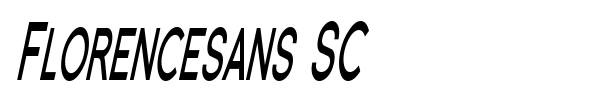 Florencesans SC font preview