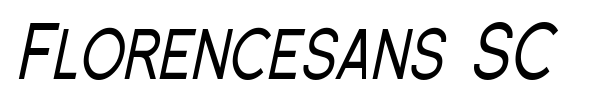 Florencesans SC font preview