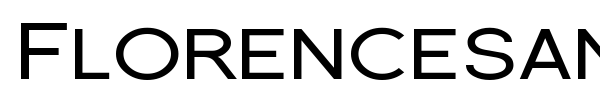 Florencesans SC font preview