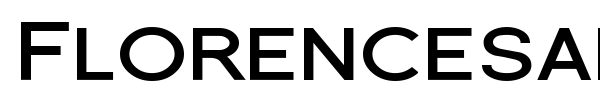 Florencesans SC font preview