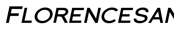 Florencesans SC font preview