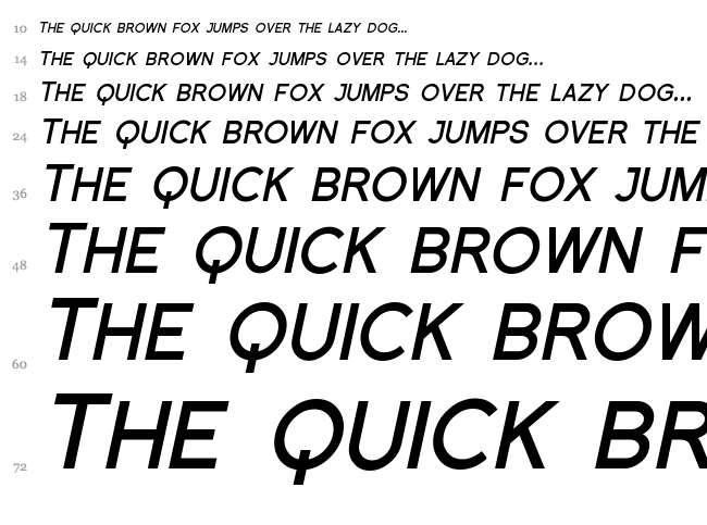 Florencesans SC font waterfall
