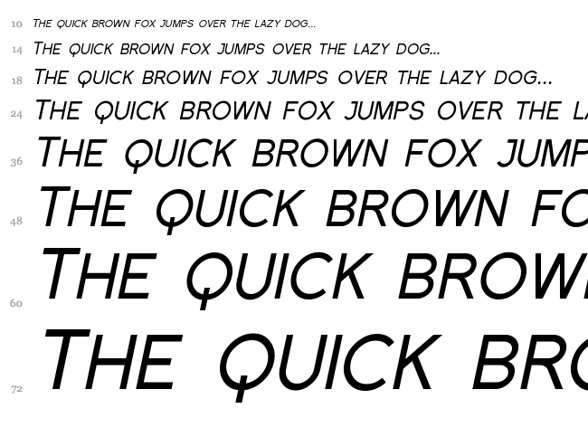 Florencesans SC font waterfall