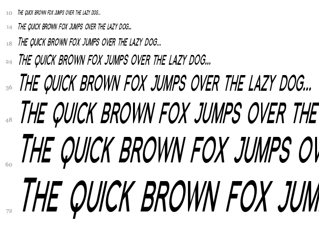 Florencesans SC font waterfall