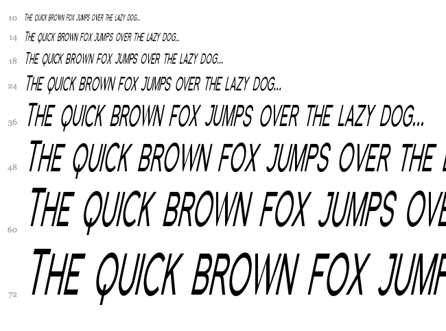 Florencesans SC font waterfall