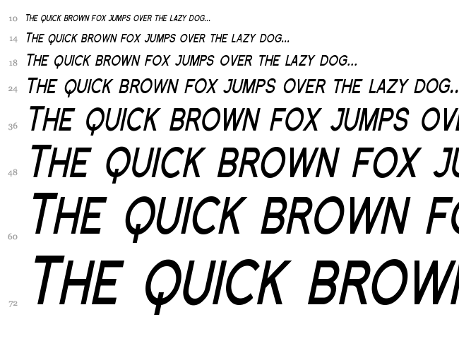 Florencesans SC font waterfall