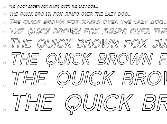 Florencesans SC font waterfall