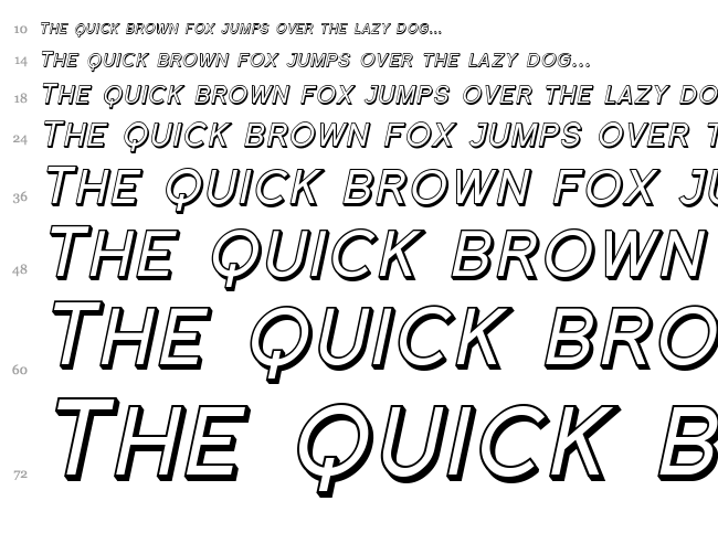 Florencesans SC font waterfall