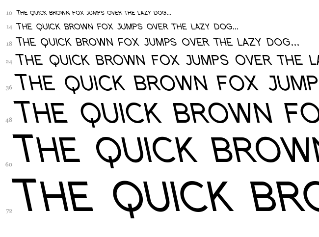 Florencesans SC font waterfall