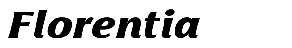 Florentia font preview