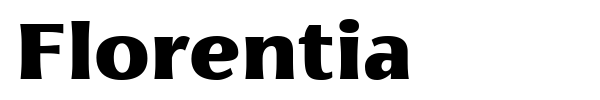 Florentia font preview