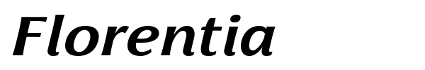 Florentia font preview
