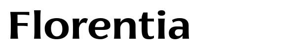 Florentia font preview