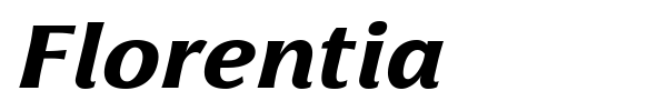 Florentia font preview