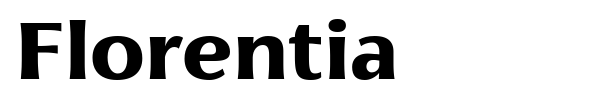Florentia font preview