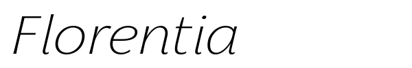 Florentia font preview