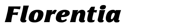 Florentia font preview