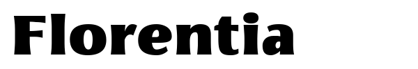 Florentia font preview