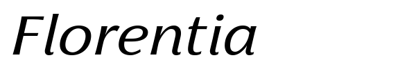 Florentia font preview