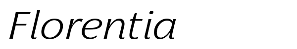 Florentia font preview