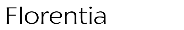 Florentia font preview