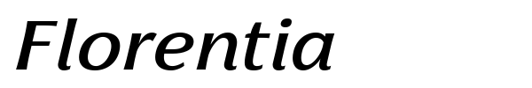 Florentia font preview