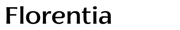 Florentia font preview