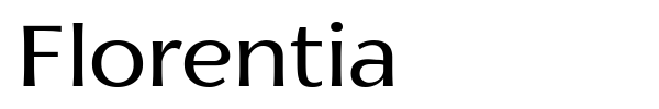 Florentia font preview
