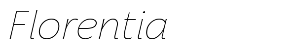 Florentia font preview