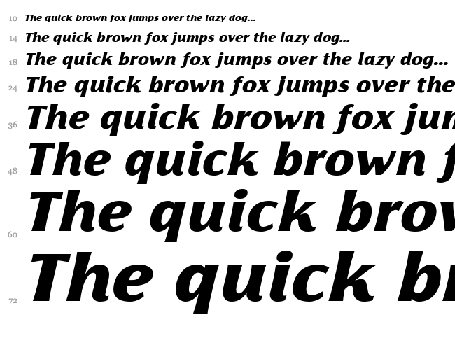 Florentia font waterfall