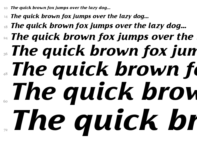 Florentia font waterfall