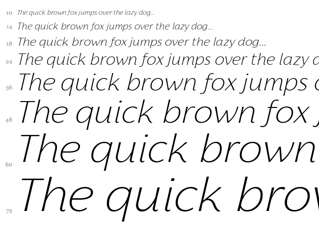 Florentia font waterfall