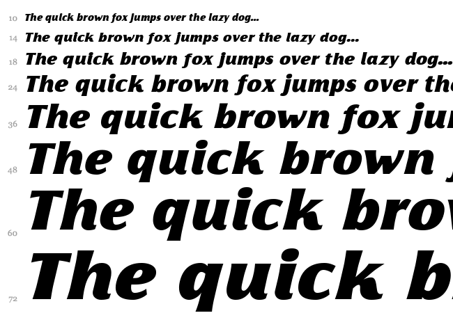 Florentia font waterfall