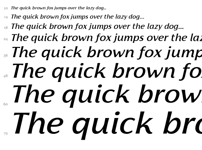 Florentia font waterfall