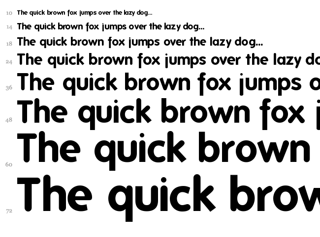 Folks font waterfall