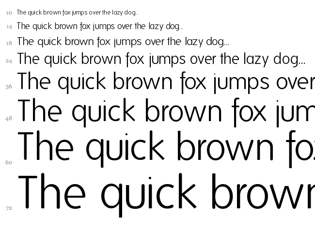 Folks font waterfall