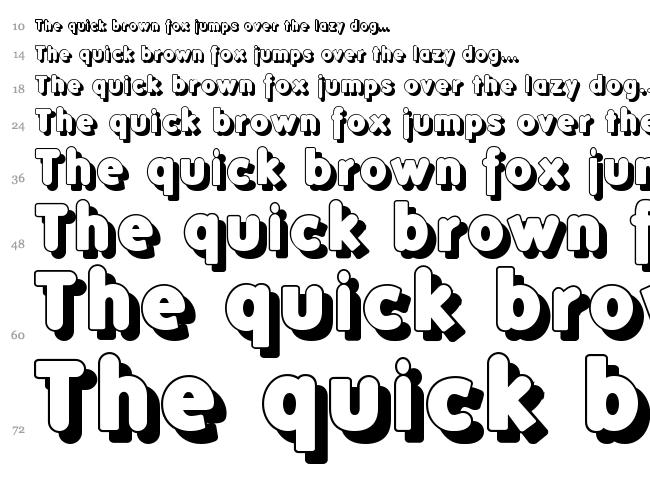 Folks font waterfall