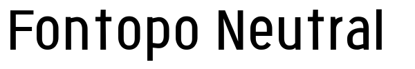 Fontopo Neutral font